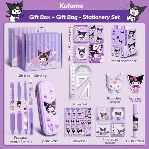 [Stationery Set] Sanrio for kuromi Stationery Set | Complete Learning Supplies Kit | Student | Stationery Gift Box - Image 6