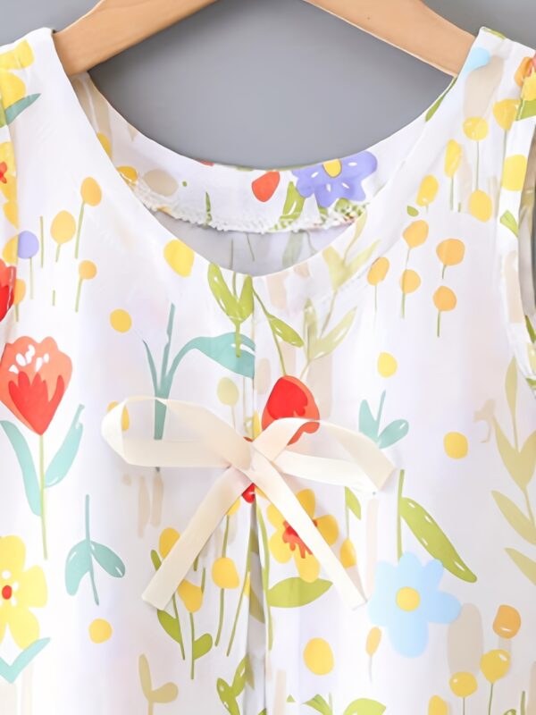 Two-Piece Girl Fashion Casual Summer Vest Set, Perfect for Outdoor - Image 4