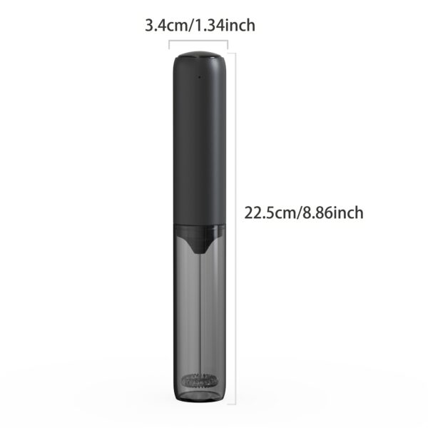 CLITON Rechargeable Electric Milk Frother - Compact, Automatic Whisk, Matte Black, Portable for Coffee, Tea & DIY Drinks - Image 3