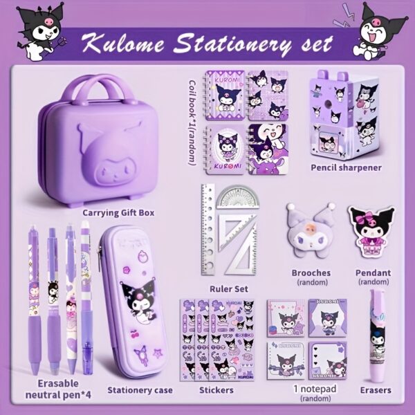 [Stationery Set] Sanrio for kuromi Stationery Set | Complete Learning Supplies Kit | Student | Stationery Gift Box - Image 7