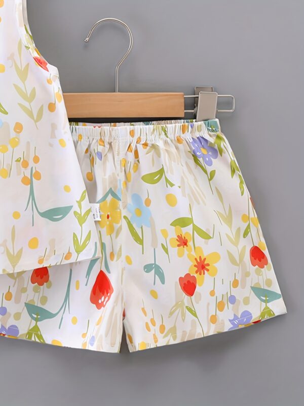 Two-Piece Girl Fashion Casual Summer Vest Set, Perfect for Outdoor - Image 5