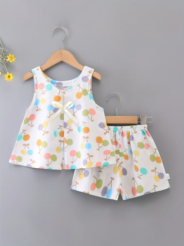 Two-Piece Girl Fashion Casual Summer Vest Set, Perfect for Outdoor - Image 2
